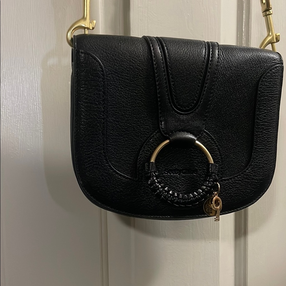 Black Leather Shoulder Bag